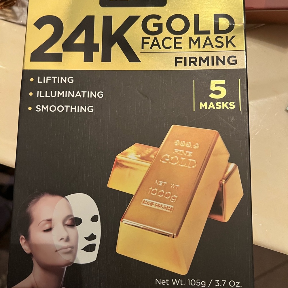 24k gold face masks